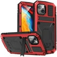 thumbnail image 1 of K-Lion for iPhone 14 6.1 Inch 2022, Wireless Charging Heavy Duty Armor Shockproof Dustproof Anti-fingerprint Full Body Protection with Hang Rope Kickstand Screen Protector Case for iPhone 14,Red, 1 of 7