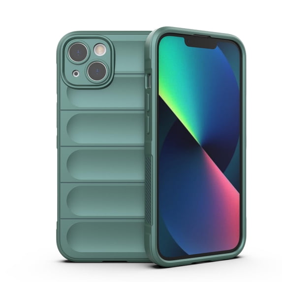 K-Lion for iPhone 14 6.1 Inch Slim Case, Luxury Fashion Soft TPU Raised Frame Camera Lens Protection Shockproof Scratch Resistant Anti-Drop Lightweight Ultra Thin Case for iPhone 14,Darkgreen
