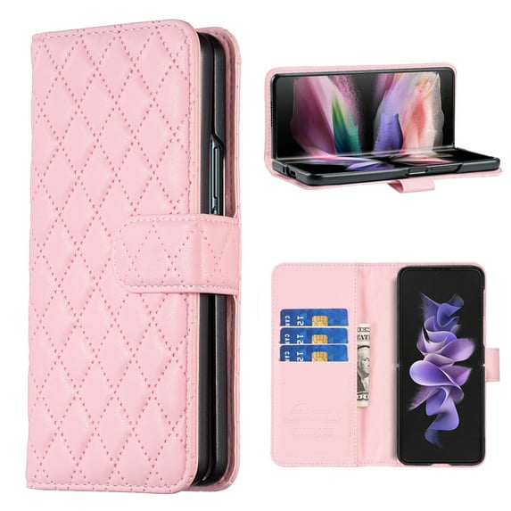 K-Lion for iPhone 14 Wallet Case for Women Girls,Luxury Elegant Pu Leather Card Slots Holder Shockproof Flip Case Kickstand Full Phone Cover for iPhone 14,Pink