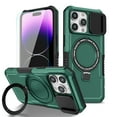 thumbnail image 1 of K-Lion for iPhone 15 Pro Case with Screen Protector,Mag Safe Magnetic Ring Holder Stand Shockproof Protective Case Military Grade Drop Protection Bumper Cover Case for iPhone 15 Pro,Deep Green, 1 of 10