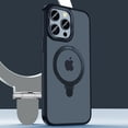 thumbnail image 1 of K-Lion for iPhone 15 Pro Slim Case ,Mag Safe Magnetic Translucent Ring Holder Stand Shockproof Protective Case Ultra Thin Lightweight Matte Case Cover for iPhone 15 Pro,Black, 1 of 6
