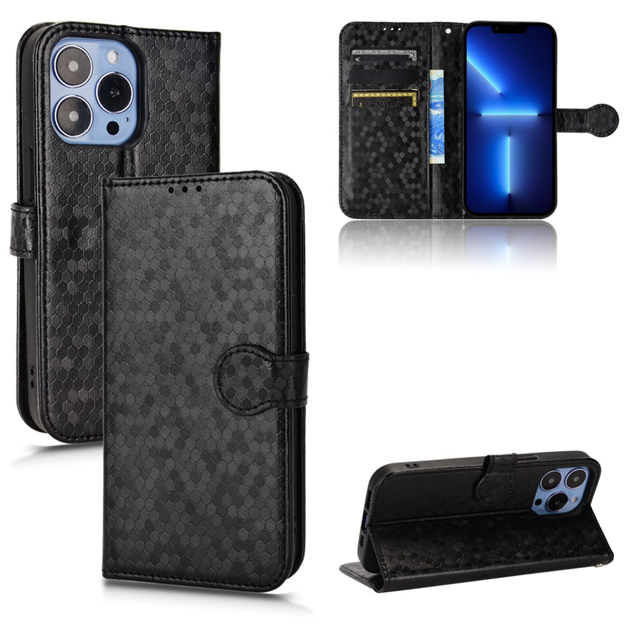 Custodia In Pelle Genuina AMEEGO MK-209 Per IPhone – Cover Flip Con Supporto E Slot Per Carte, Chiusura Magnetica, Colore Bianco
