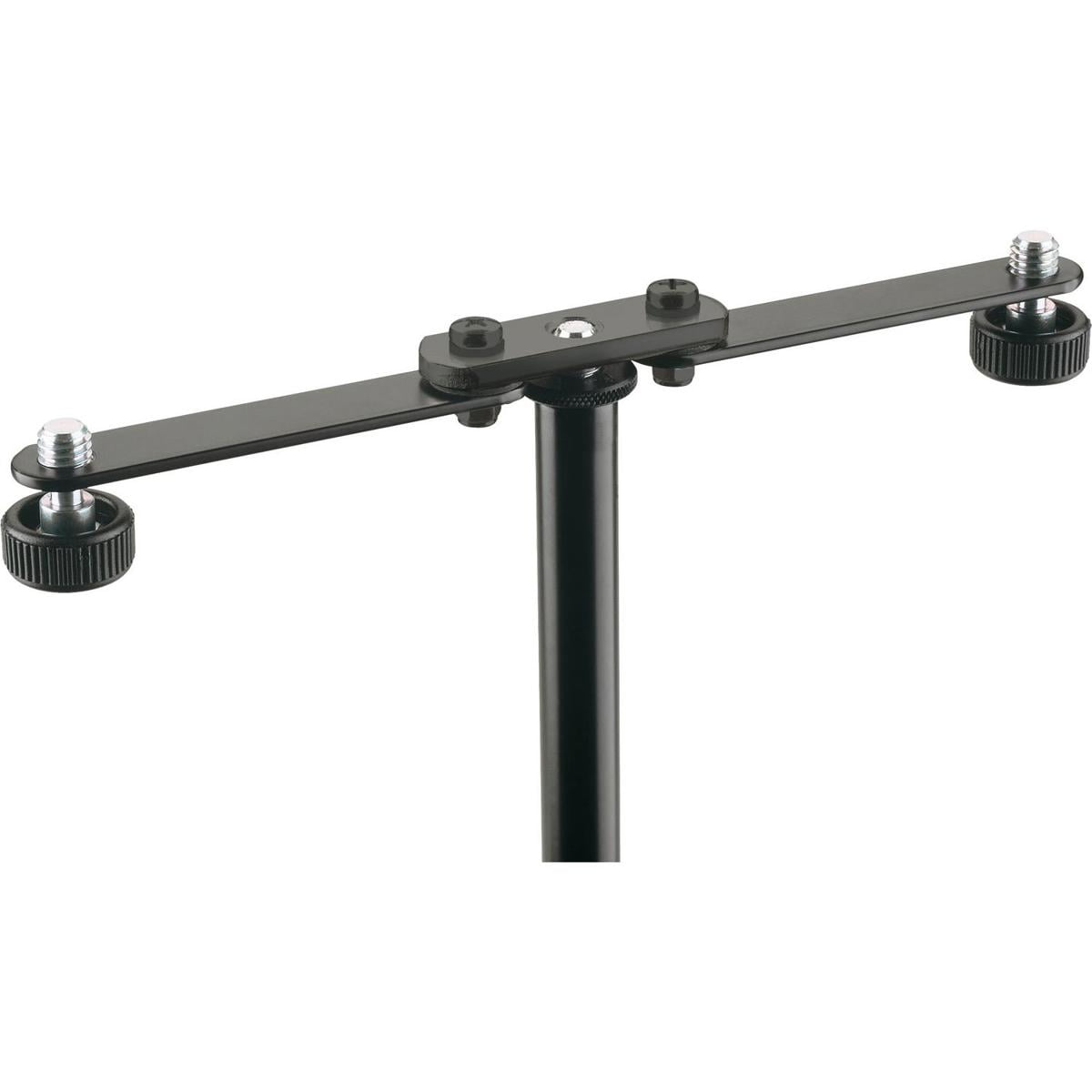 K&M 23510 Flexible Microphone Bar for Microphone Stands, Black