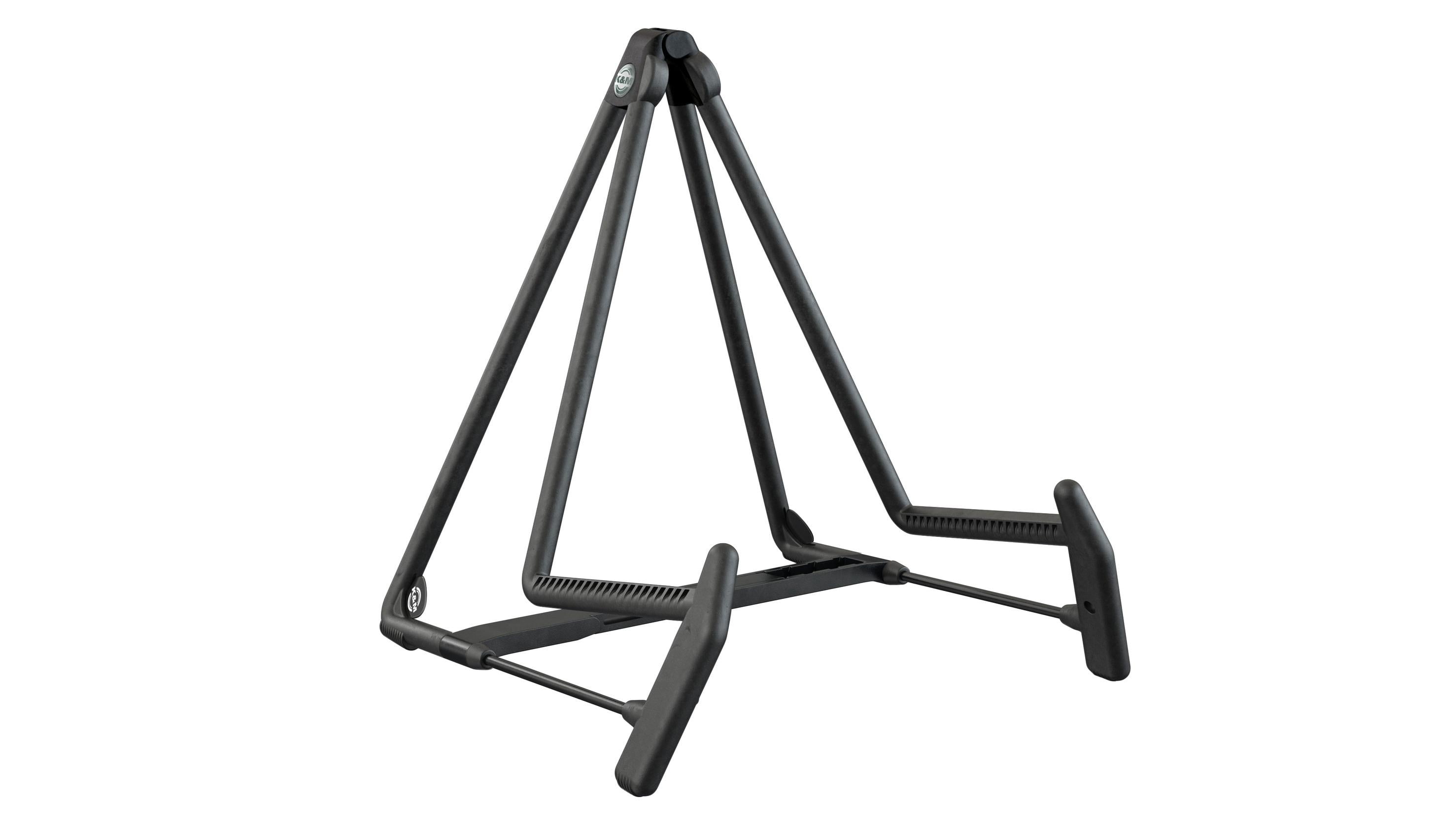 K&M Heli-2 17580 Acoustic Guitar Stand, 185-230mm/7.28-9.06" Width Adjustment, Black