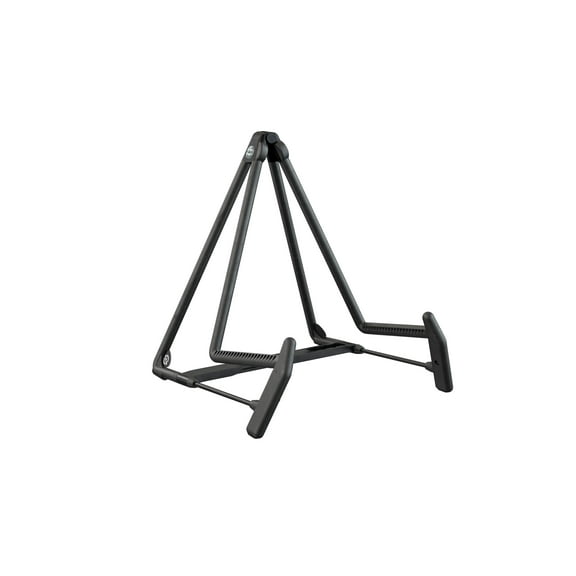 K&M Heli-2 17580 Acoustic Guitar Stand, 185-230mm/7.28-9.06" Width Adjustment, Black