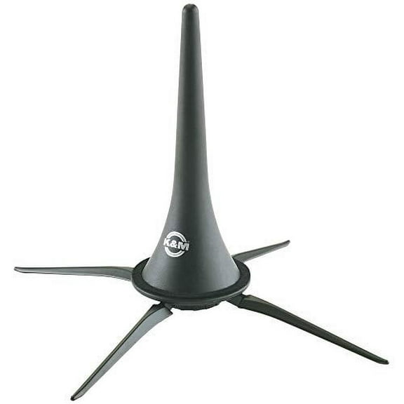 K&M - Knig & Meyer 15222.000.55 Clarinet In-Bell Portable Stand - Lightweight with 4 Leg Folding Base - Fits A and B Clarinets - Stable Secure Base - Professional Grade - Made in Germany - Black