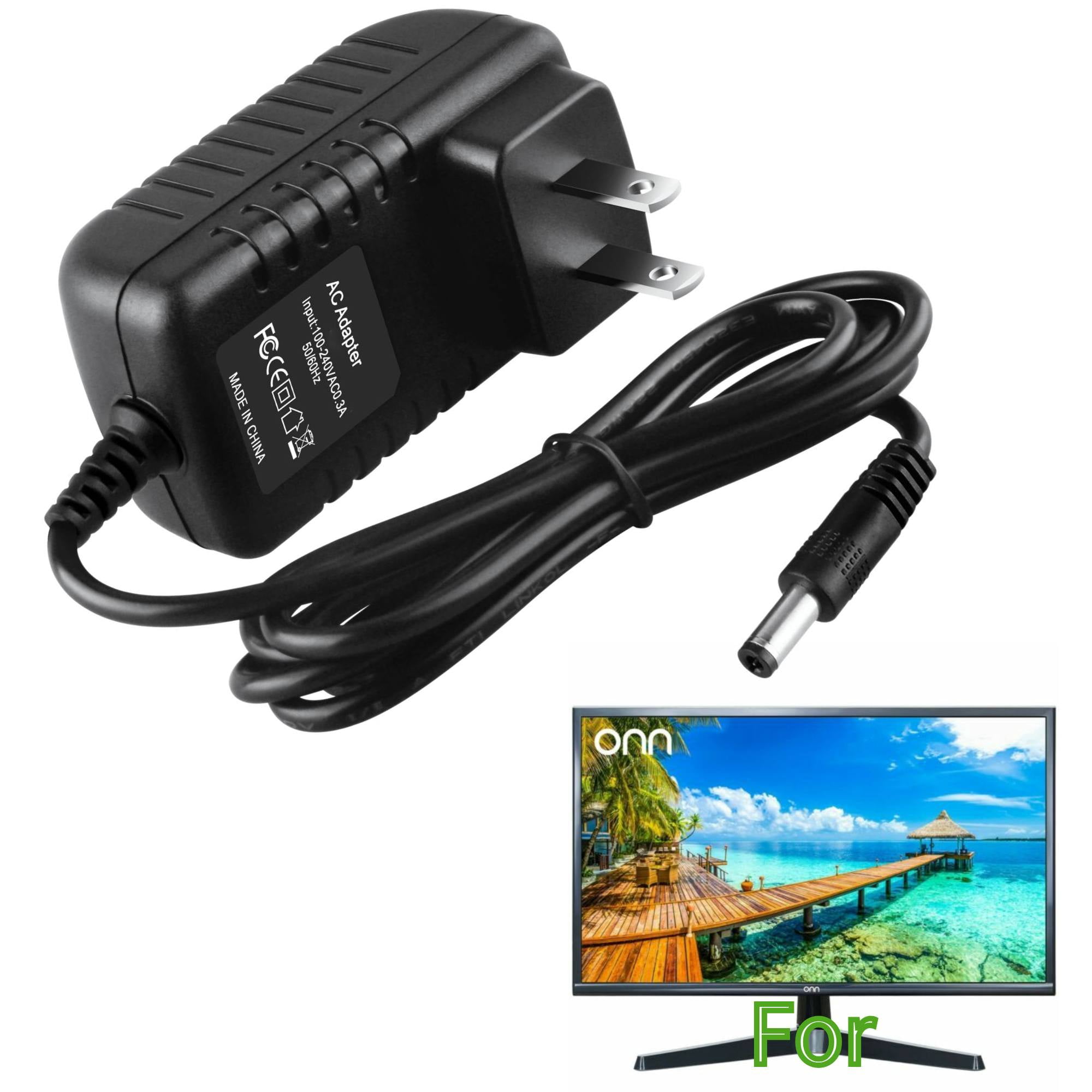 K-MAINS 12V AC/DC Adapter Compatible with Onn 22" ONA24HB19T01 100002487 24" ONA18HO015 100002480 Surf FHD Monitors SOY-1200200US 12VDC Power Supply Cord Cable Wall Home Battery Charger Mains PSU