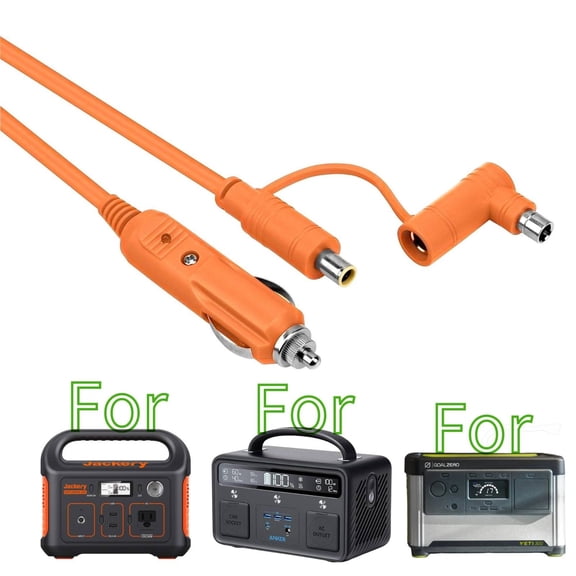 K-MAINS 14AWG 12V/24V Car Charger Cable DC7909+8020 Plug Comaptible With Goal Zero Yeti GZYeti Power