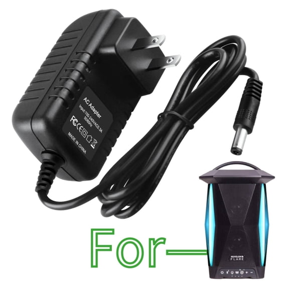 K-MAINS 15V Charger Compatible With Nuvelon FLARE LED Lantern Speaker NF15A1-BTM Power Cord