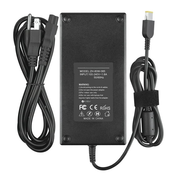 K-MAINS 170W 20V 8.5A AC Adapter Charger Replacement for Lenovo ThinkPad P51 (20HH 20MM) Power Cord