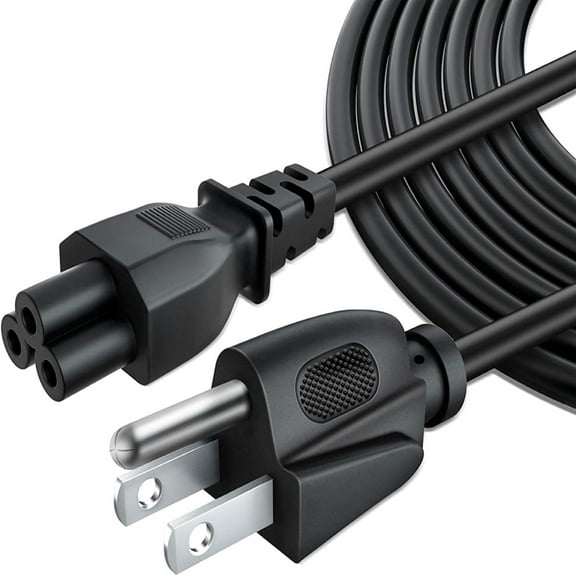 K-MAINS 5ft Power Cord US/USA 3 Pin Plug to C5 Replacement for Clover Leaf CloverLeaf Lead Cable Mains