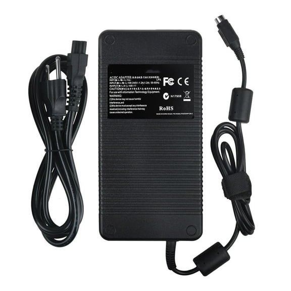 K-MAINS 4 Hole AC/DC Adapter Replacement for Chicony A12-230P1A REV: 01 Battery Charger Power Supply