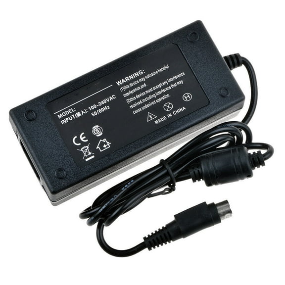 K-MAINS 4-Pin AC Adapter Replacement for CWT CAD060121 (PAA060F) Power Supply 4 Prong PSU + Cord