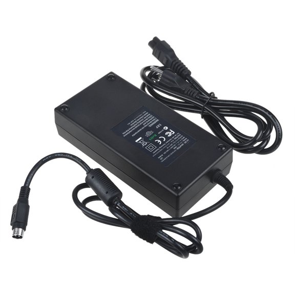 K-MAINS 4-Pin DIN 24V AC/DC Adapter Replacement for Makerbot Replicator 2 2X Desktop 3D Printer MP04948 MP04952 MP05927 4-Prong Connector 24VDC 6.25A 150W Power Supply Cord Cable Battery Charger