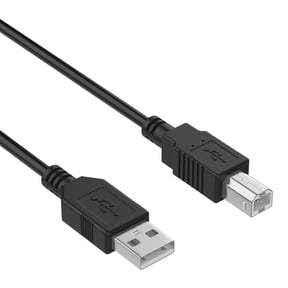 K-MAINS 6ft USB 2.0 Cable PC Laptop Data Sync / Transfer Cord Compatible With Epson Perfection V500 V600 V700 V30 V300 V750 V550 V750-M V37 V370 Color Photo Image Document Scanner