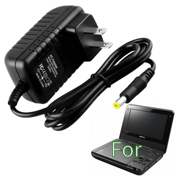 K-MAINS 9.5V Charger Compatible With DVP-FX750/P Portable DVD Player AC Adapter Power Cord
