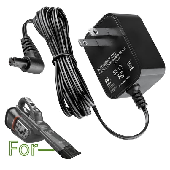 K-MAINS AC Adapter Compatible With Black+Decker HHVK415B01 HSVJ415JMBF71 Handheld Vacuum Charger