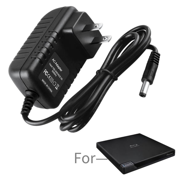 K-MAINS AC Adapter Compatible With Pioneer BDR-XD07UHD XD07B XS07S Blu-ray Writer