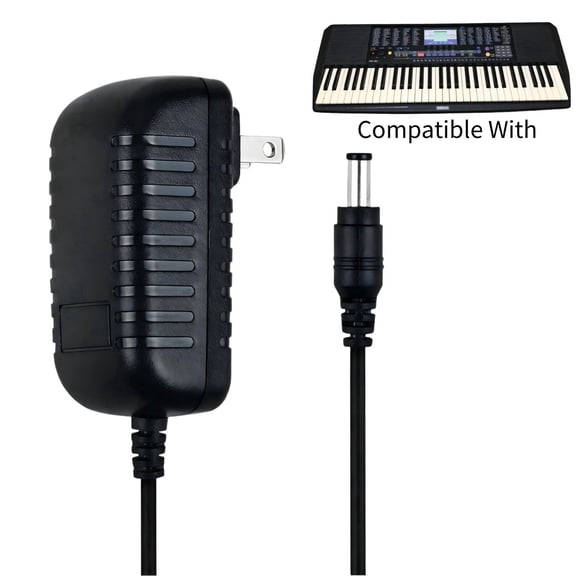 K-MAINS AC Adapter Power Supply Charger Cord Compatible With Yamaha PSR-290 PSR-190 YPT-230