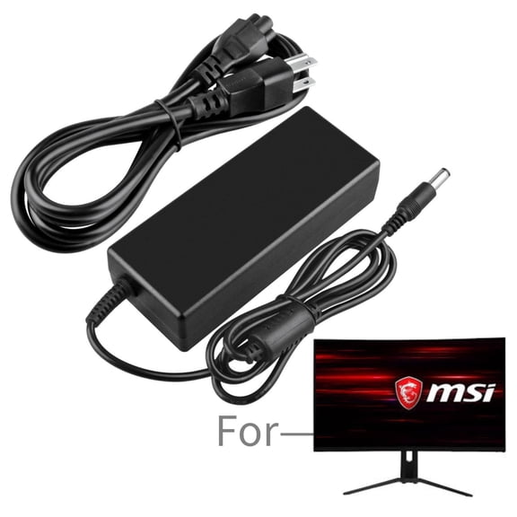 K-MAINS AC Adapter Power Supply Compatible With Optix MAG321CURV Gaming Monitor