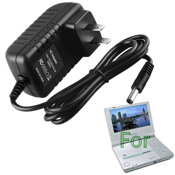 K-MAINS AC Adapter charger home Wall Plug cord Compatible With CyberHome CH-LDV 700B Portable DVD Player Power supply PSU