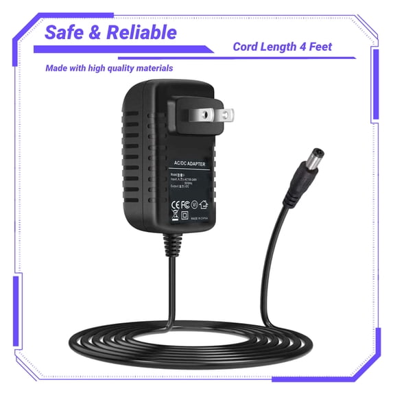 K-MAINS AC/DC Adapter Compatible with Sirius XM SSV7V1 SV7TK1C Stratus 7 radio Power Supply Cord Cable PS Charger Input: 100 - 240 VAC 50/60Hz Voltage Use PSU