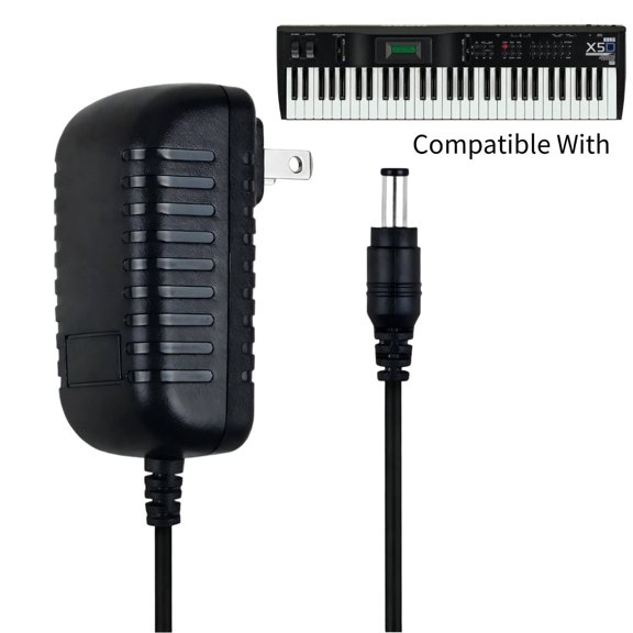 K-MAINS AC/DC Power Adapter Compatible With KORG X5 X5D Music Synthesizer Keyboard PSU