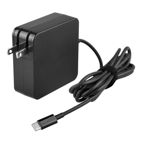 K-MAINS Black 65W USB Type-C AC Adapter Charger Replacement for Lenovo Yoga Chromebook C630 Type 81JX Cord