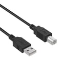 thumbnail image 1 of K-MAINS Black 6ft Printer USB 2.0 Cable Cord Transfer PC A to B Male Device Compatible With HP - M110we Wireless Printer US, 1 of 5