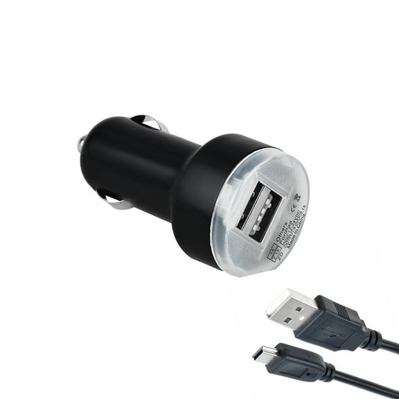 K-MAINS Car DC Adapter + USB Charging Cable Replacement Replacement for Uniden BC125AT BC75XLT BC-125AT BC-75XLT BCD436HP BCD-436HP Bearcat Handheld Scanner Auto Cigarette Lighter Plug Power Supply