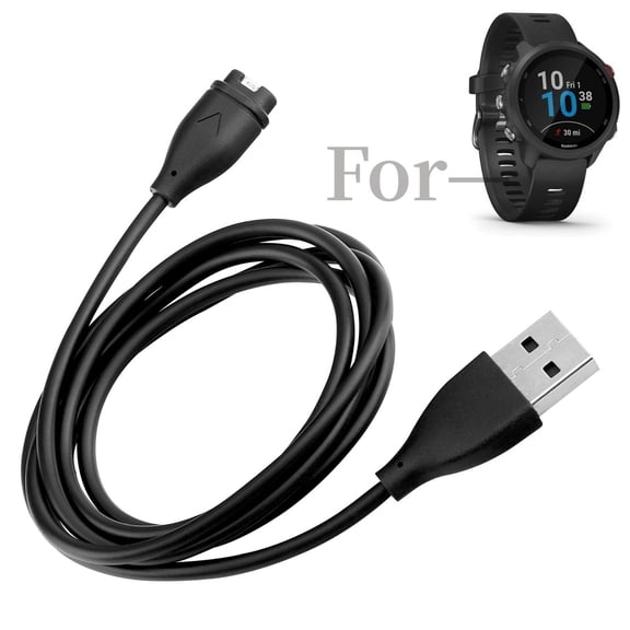K-MAINS Charging Cable Compatible With Garmin Forerunner 245 245M 745 Music GPS Smartwatch