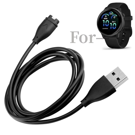 K-MAINS Charging Cable Compatible With Garmin Vivoactive 6 5 4 4S 3 Fitness Smart Watch