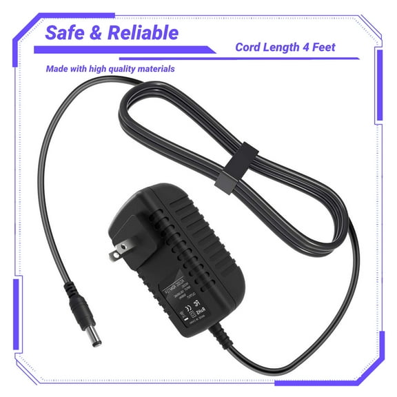 K-MAINS DC 6V AC Adapter Compatible with VTech CS6229 -2 3 5 1.9 GHz Phone Base Power Supply Charger