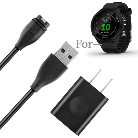 K-MAINS Fast Wall Charger Compatible With Garmin Forerunner 55 45 245 255 265 745 945 955 965 Watch