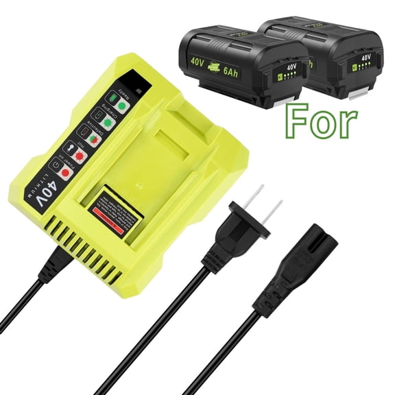 K-MAINS OP401 40V Fast Charger Compatible With Ryobi OP403 OP403A OP401S Quick Charge