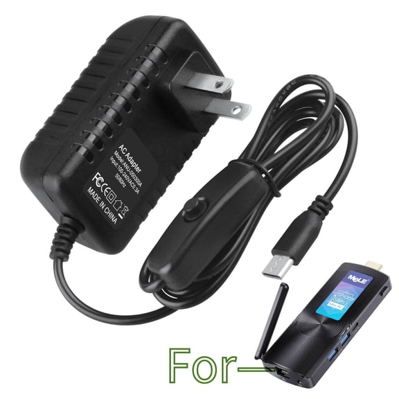 K-MAINS USB-C AC Adapter Charger Compatible With MeLE PCG02 4K Mini PC Stick Windows 11 Pro PSU