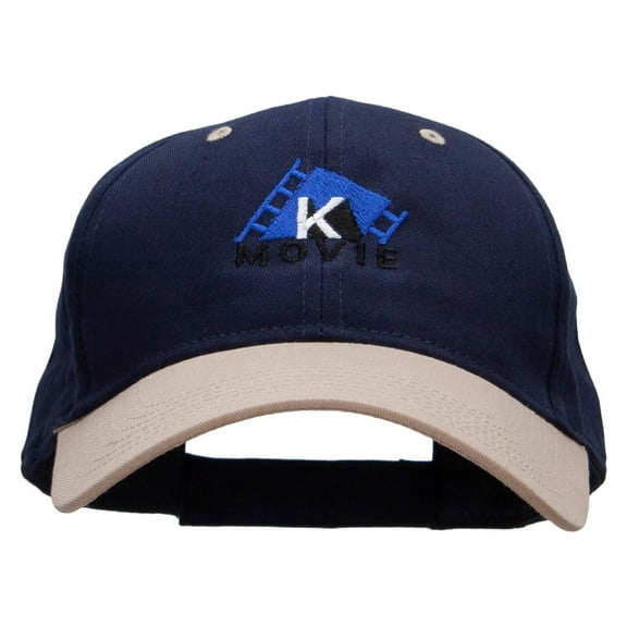 K-Movie Embroidered Low Profile Cap - Khaki Navy OSFM