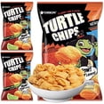thumbnail image 1 of K-Munchies Orion Turtle Chips â€“ Large 3 x 160-gram Flamin' Lime Flavor Korean Chips â€“ Big Bag, Party Size Tasty, Crispy Korean Corn Snacks - Bite-Sized, On-The-Go Korean Corn Snack for F, 1 of 3