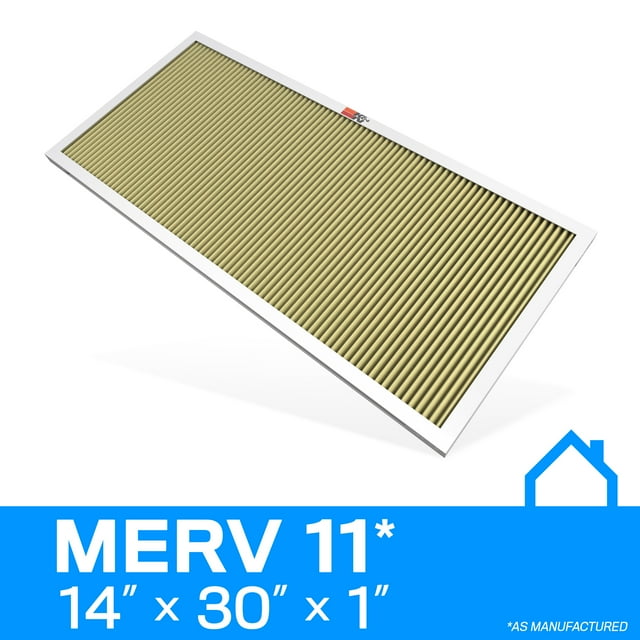 K&N 14x30x1 AC Furnace Air Filter; Lifetime Washable Reusable Filter