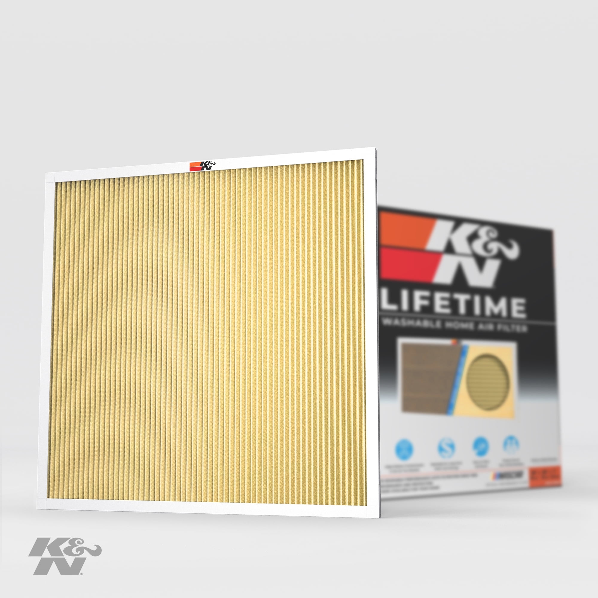K&N 20x20x1 Washable Synthetic HVAC Air Filter