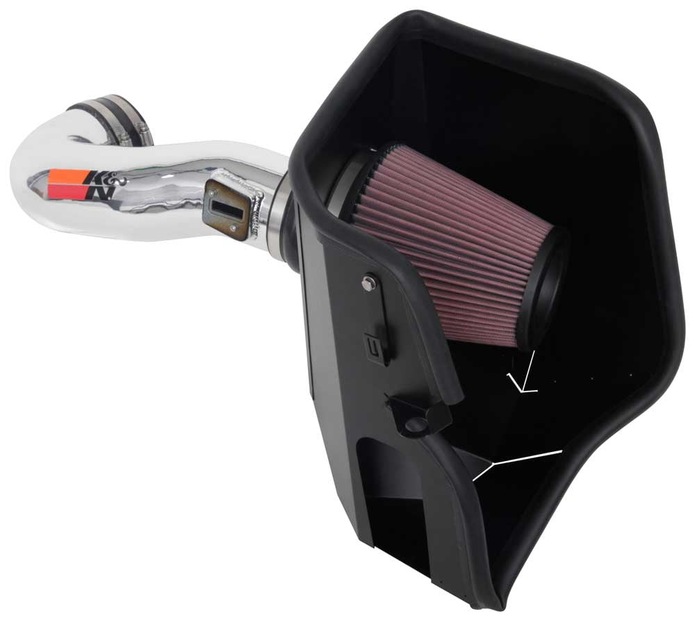 K&N 77-3110KP Performance Air Intake System Fits select: 2019-2023 CHEVROLET SILVERADO, 2021-2023 CHEVROLET TAHOE