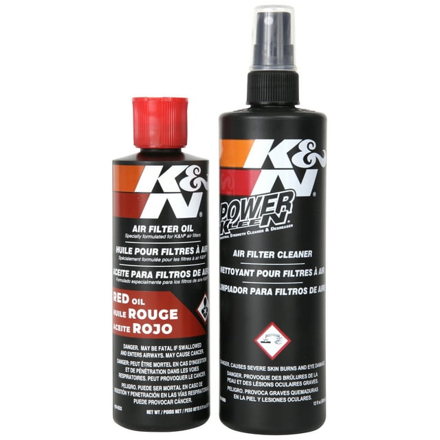 K&N Air Filter Cleaning Kit Aerosol Filter Cleaner and Oil Kit