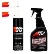 K&N Air Filter Service Kit, Includes Cleaner and Red Filter Oil, 32 oz and 12.25 oz