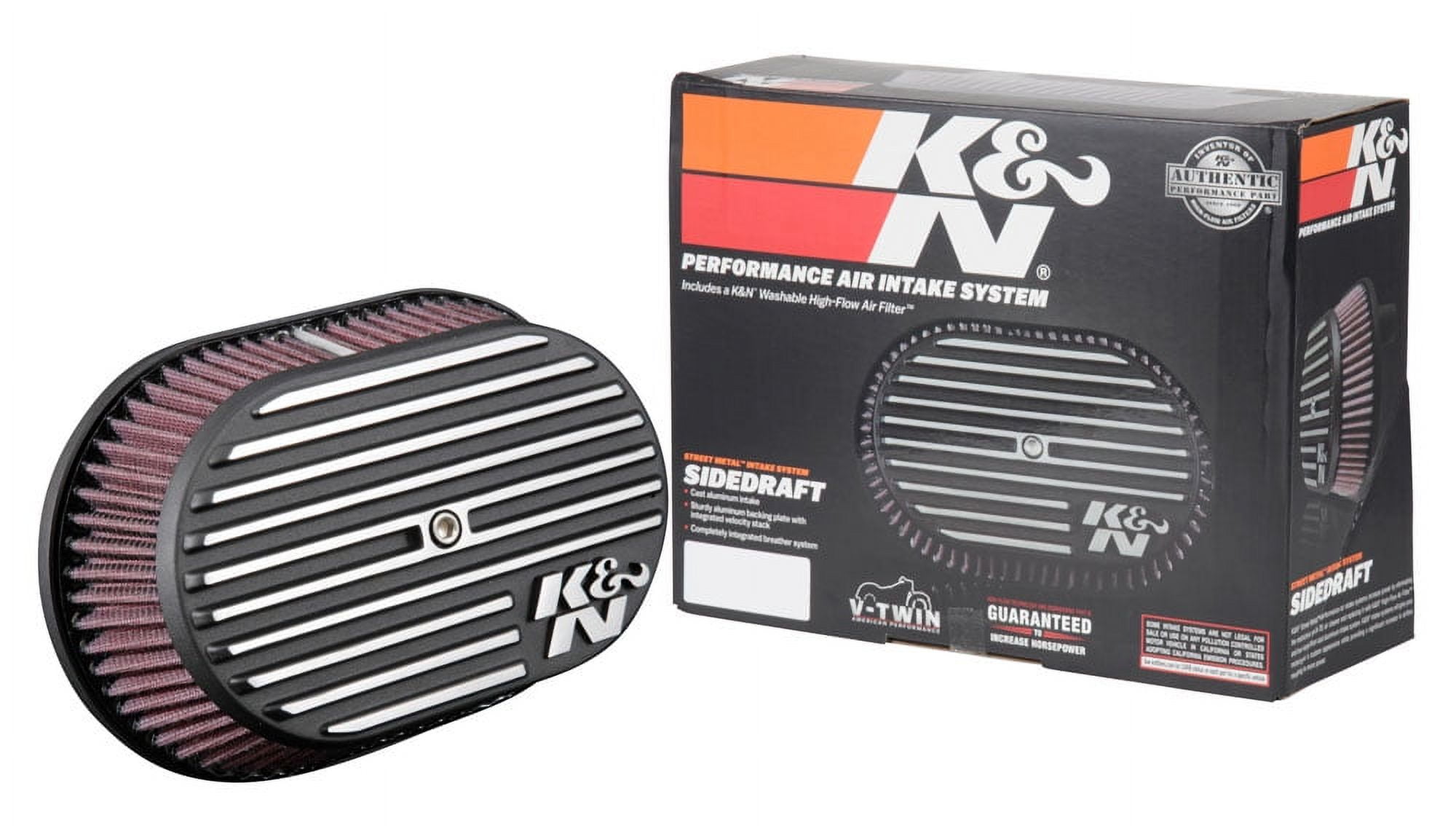 K&N Air Intake System: Air Cleaner Kit for Harley Davidson 2017