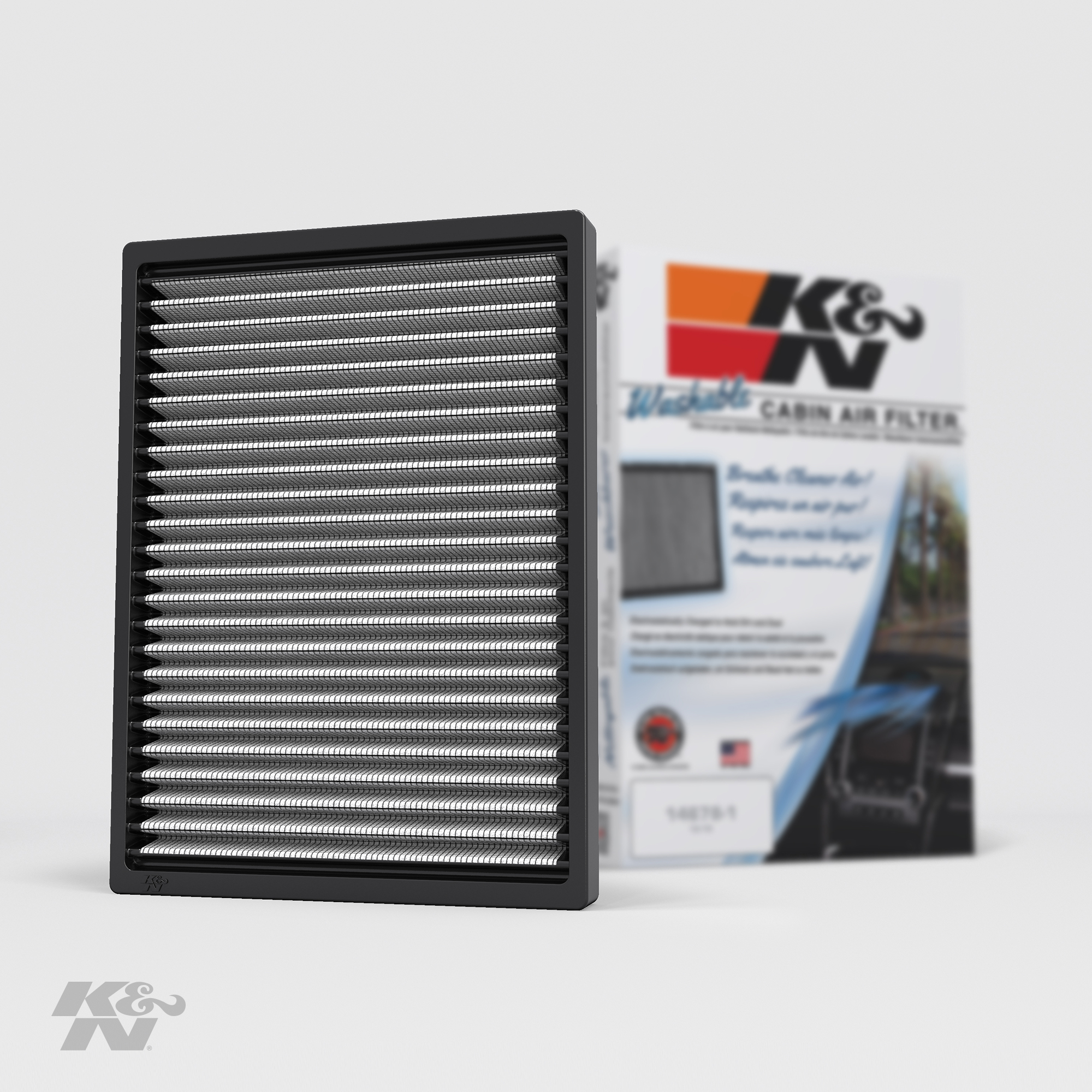 K&N Cabin Air Filter Washable and Reusable Designed For Select 2007