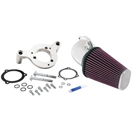 K&N Cold Air Intake Kit: High Performance, Guaranteed to Increase Horsepower: 2001-2017 Harley Davidson (Street Bob, Fat Bob, Low Rider, Wide Glide)