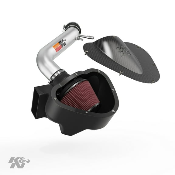 K&N Cold Air Intake Kit: High Performance, Guaranteed to Increase Horsepower: 2011-2014 Ford Mustang, 3.7L V6, 69-3529TP