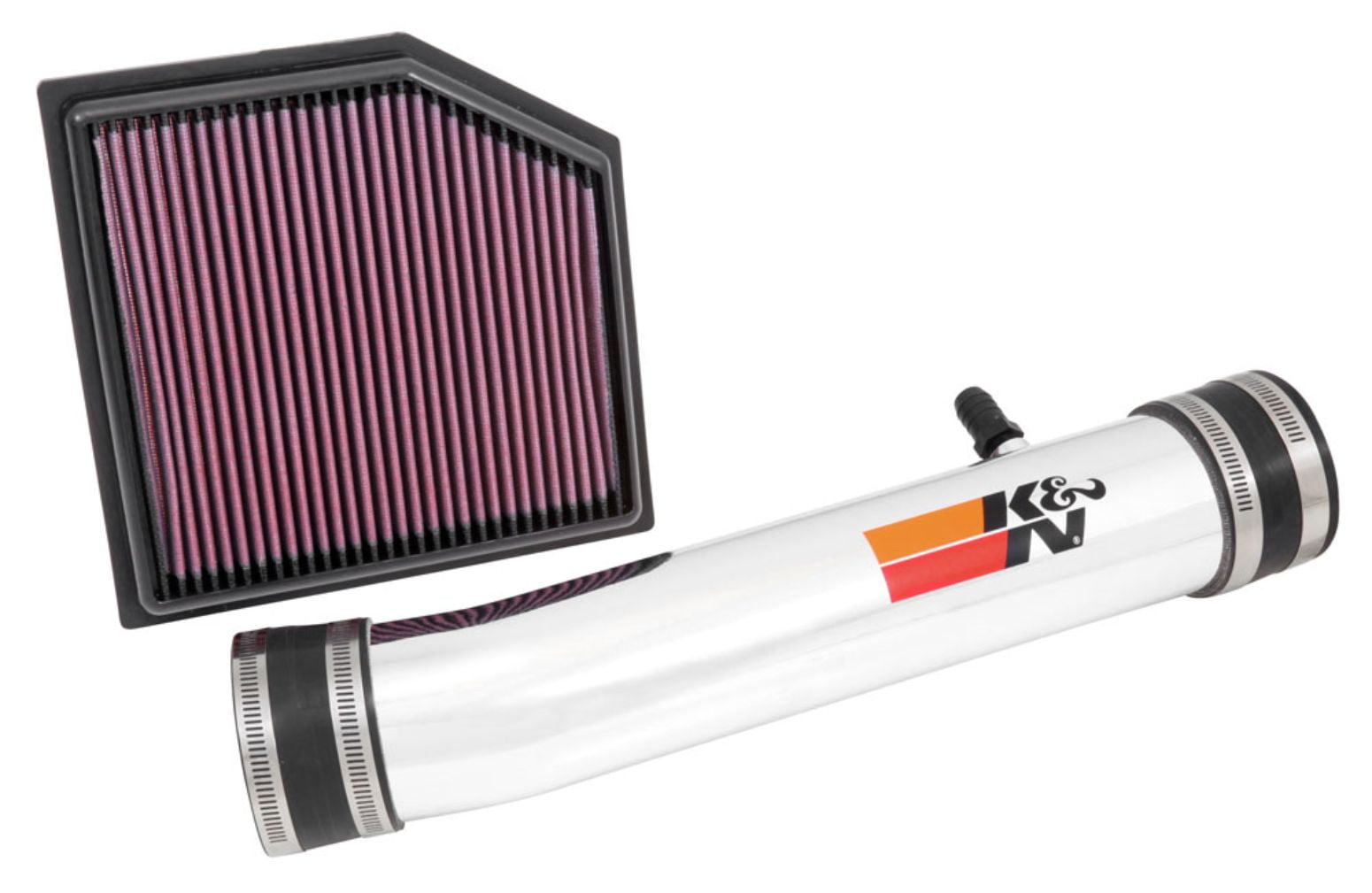 K&N Typhoon Cold Air Intake System: Easy Installation, Engineered to Maximize Airflow, Boost Horsepower & Torque, 69-8704TP