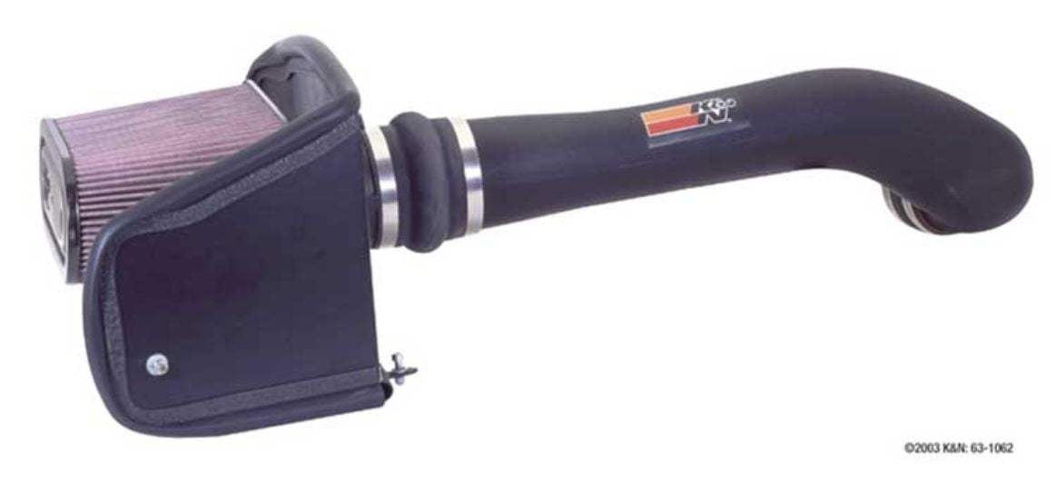 K&N Cold Air Intake Kit High Performance, Guaranteed to Increase