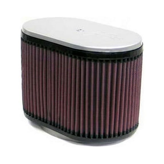 K&N Dual Flng Oval Universal Filter: High Performance, Premium, Washable, Replacement Engine Filter: Flange Diameter: 3 In, Filter Height: 6.25 In, Flange Length: 0.75 In, Shape: Oval, RD-4800